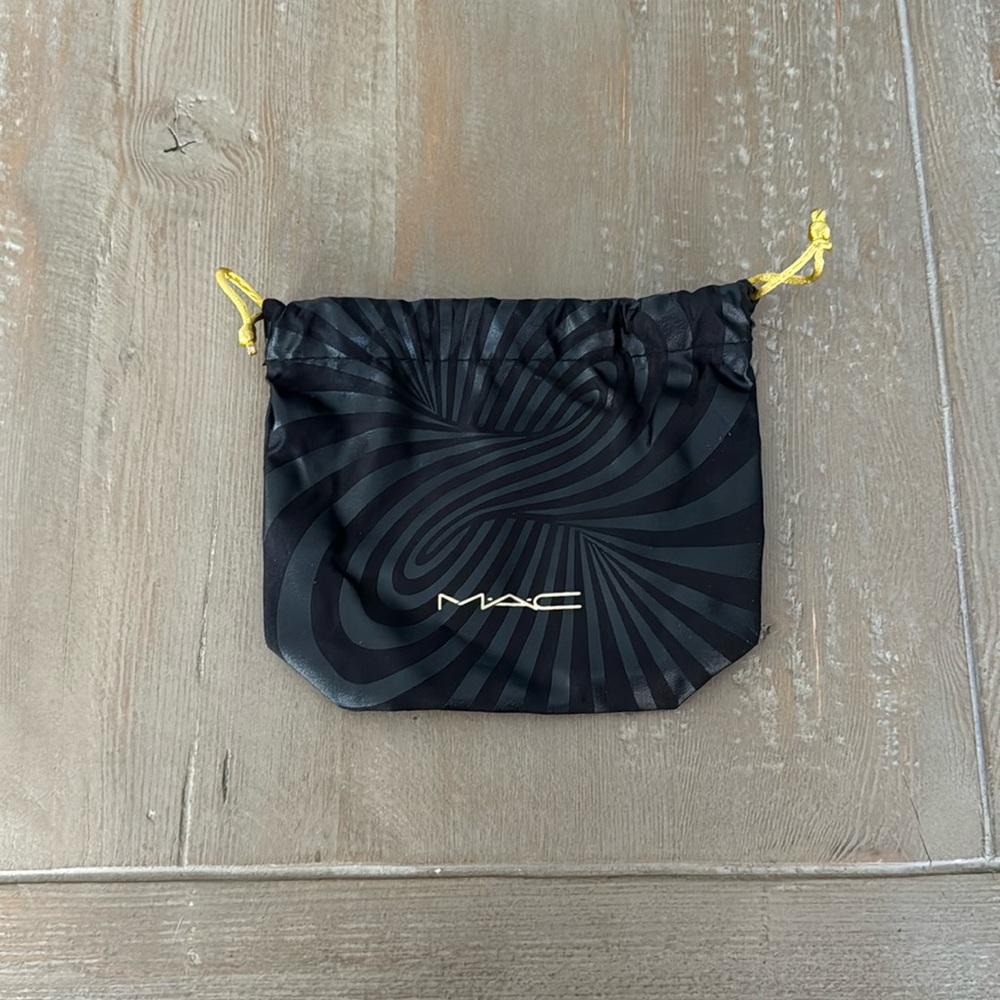 MAC Cosmetics Black Tie Bag / Pouch - Brand New